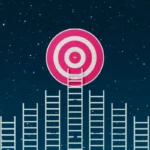 ladders leading to a target in the sky - how to conclude a blog post