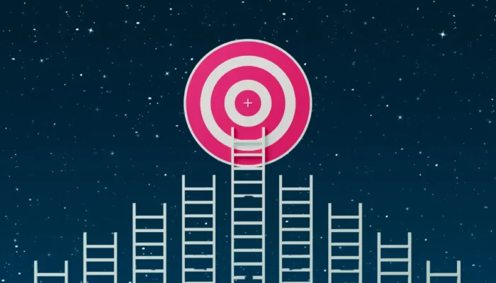 ladders leading to a target in the sky - how to conclude a blog post